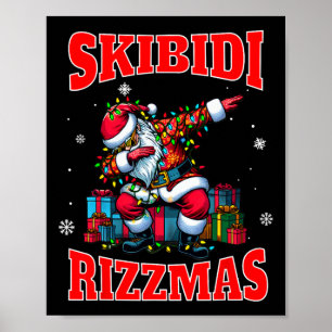 Skibidi Rizzmas Sigmas Funny Middle School Alpha C Poster