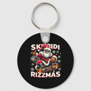 Skibidi Rizzmas Skater Santa Xmas Skibidi Rizzmas Key Ring