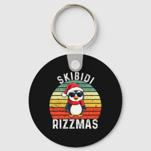 Skibidi Rizzmas Snowman Charisma Kid Cool Christma Key Ring