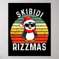 Skibidi Rizzmas Snowman Charisma Kid Cool Christma