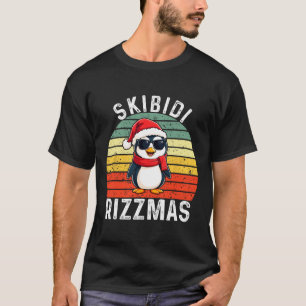 Skibidi Rizzmas Snowman Charisma Kid Cool Christma T-Shirt