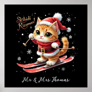 Skibidi Rizzmas The Ultimate Funny Christmas Meme Poster