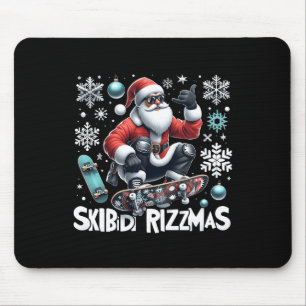 Skibidi Rizzmas Xmas Holiday Skibidi Rizzmas Skate Mouse Pad