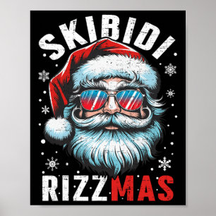 Skibidi Santa Claus Funny Christmas Cool Awesome S Poster