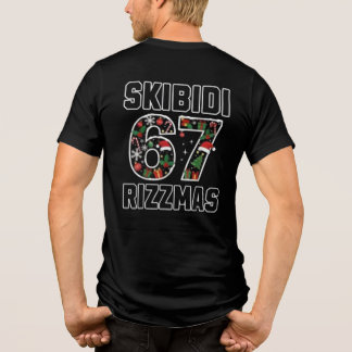 Skibidi Six Seven Rizzmas Funny Christmas 2025 Mem Tri-Blend Shirt