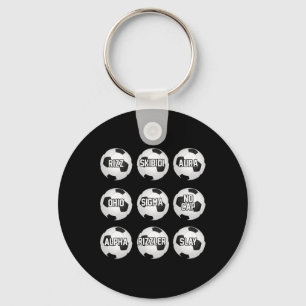 Skibidi Soccer Rizzler Sigma Boy Rizz Soccer Funny Key Ring
