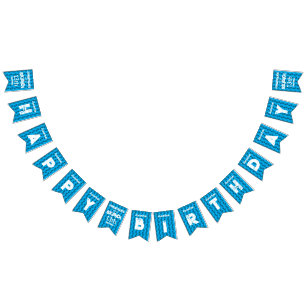 Skibidi Toilet Birthday Party Bunting Flag Banner