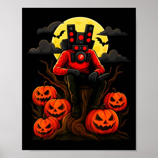 Skibidi Toilet Sigmas Don't Do Costumes Funny Hall Poster (Front)