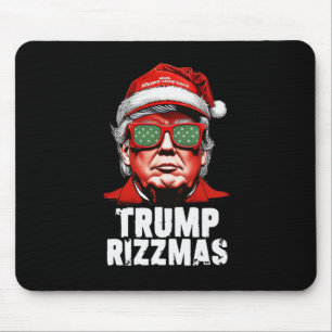 Skibidi Trump Rizzmas Christmas Rizz Santa Claus C Mouse Pad