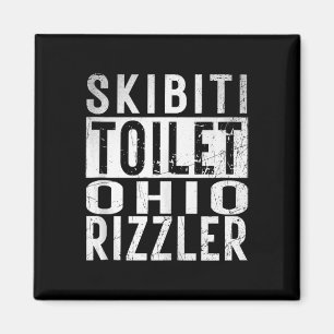 Skibiti Toilet Ohio Rizzler Gen Alpha Slang Influe Magnet