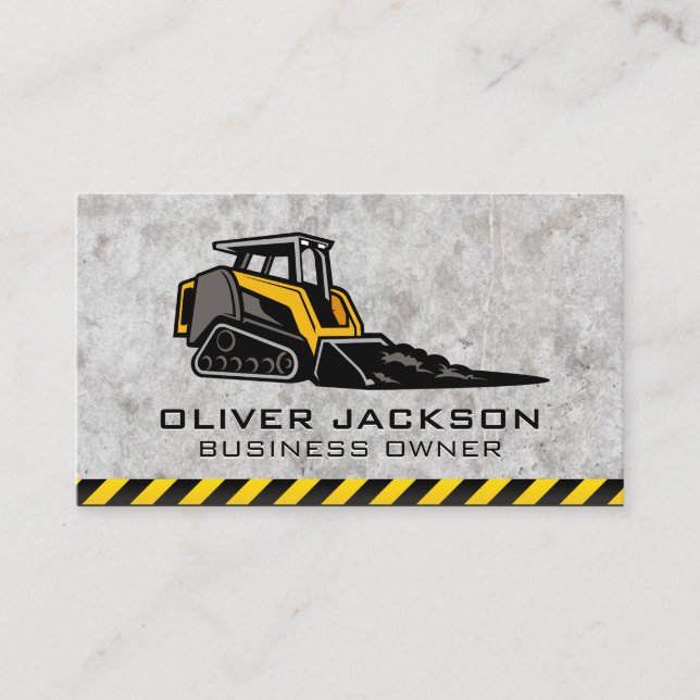 Skid Steer | Construction Business Card (Front)