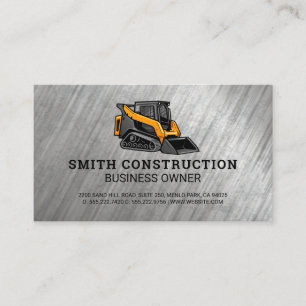 Skid Steer Construction Vehicle Builder Business Card