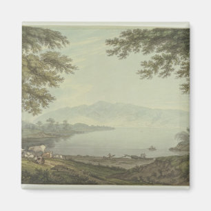 Skiddaw and Derwent Water (pen & ink with w/c over Magnet