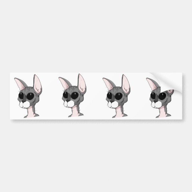 Skidmark the Cat Bumper Sticker (Front)