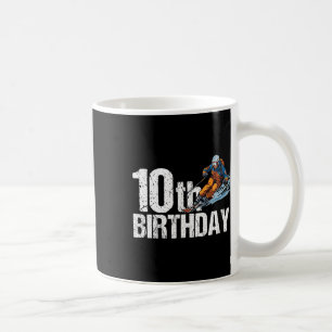 Skier 10th Birthday Ski Boy Girl 10th Birthday Ski Coffee Mug