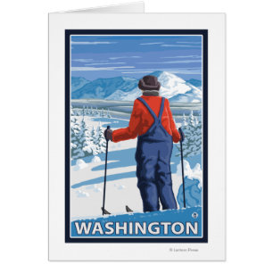 Skier Admiring - Washington