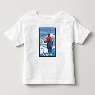 Skier AdmiringUtah Toddler T-Shirt