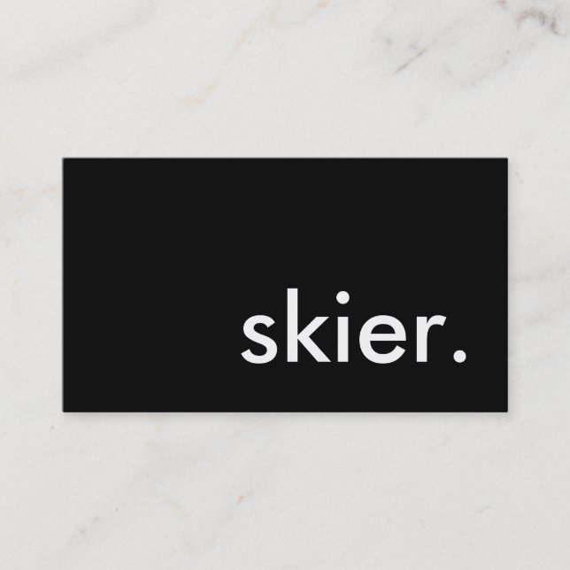 skier. business card (Front)