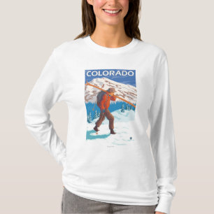 Skier Carrying SkisColorado T-Shirt