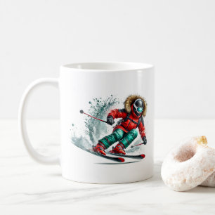 Skier  coffee mug