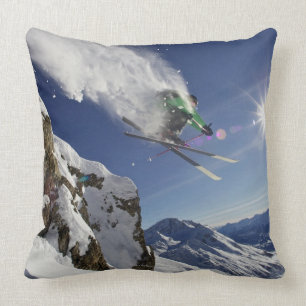 Skier in Midair Cushion