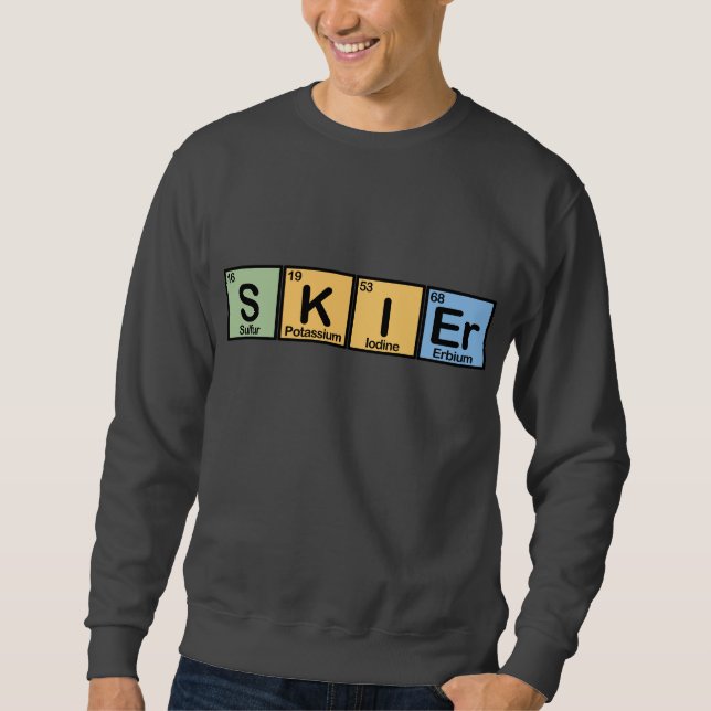 Skier made of Elements Sweatshirt (Front)