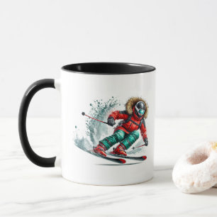 Skier mug