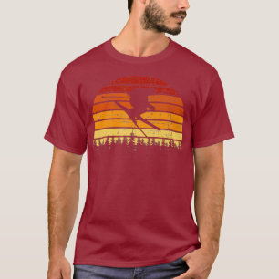 Skier Retro Vintage Mountains Ski Skier Skiing T-Shirt
