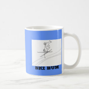 skier, SKI BUM Coffee Mug