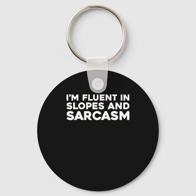 Skier Ski - Winter Sports Skiing 1  Key Ring (Front)