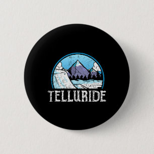 Skier Skiing Snowboarding Snowboard Colorado Tellu 6 Cm Round Badge