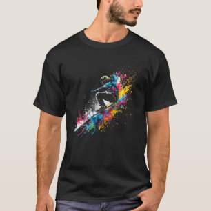 Skier Splash Freestyle Skiing Skiing Freeskiing T-Shirt