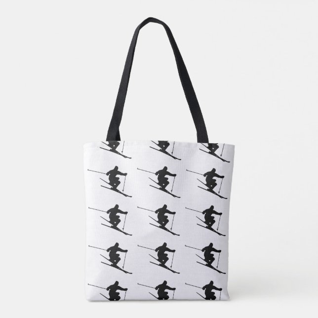Skier Tote Bag (Back)