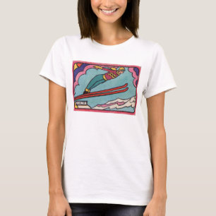 Skier Vintage Matchbox T-Shirt