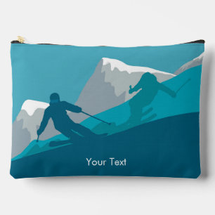 Skiers Alpine Skiing Personalised Accessory Pouch