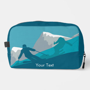 Skiers Alpine Skiing Personalised Dopp Kit