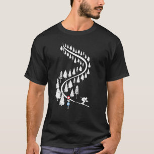 Skiers Apres Ski Powder In Deep Snow Cool Ski T-Shirt