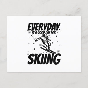 Skiers   Apres-ski Skiing Ski Slopes Vacation Gift Postcard