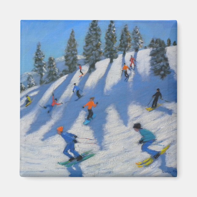 Skiers Lofer 2010 Magnet (Front)