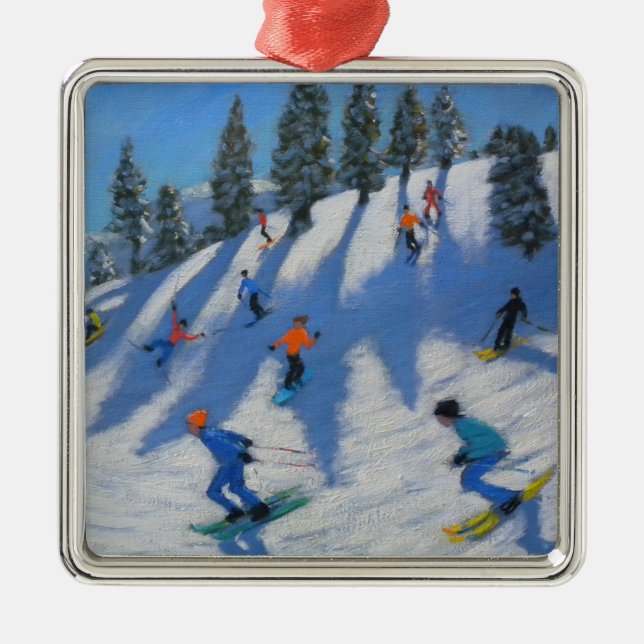 Skiers Lofer 2010 Metal Ornament (Front)