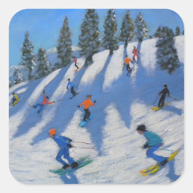 Skiers Lofer 2010 Square Sticker (Front)
