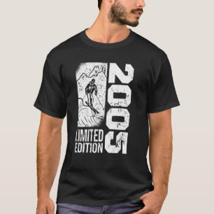 Skiers Skier Vintage born 2005 Birthday Skiing Ski T-Shirt