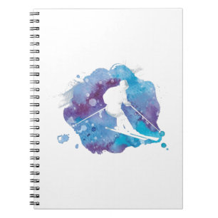 Skiers Winter Sports Ski Skiing Gift Idea Notebook
