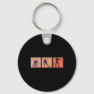 Skies Biathlon Winter Sports Ski Slope Skiing Biat Key Ring