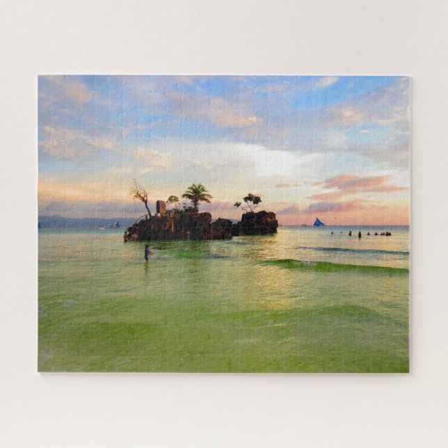 skies boracay rock jigsaw puzzle (Horizontal)