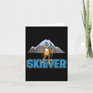 Skiever Cross Country Skiing Winter Sports Biathlo Card