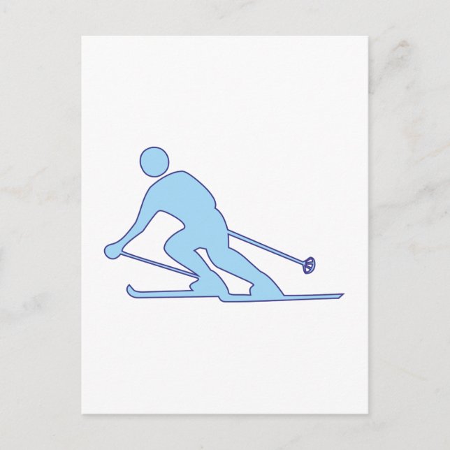 Skifahrer Schifahrer skier Postcard (Front)