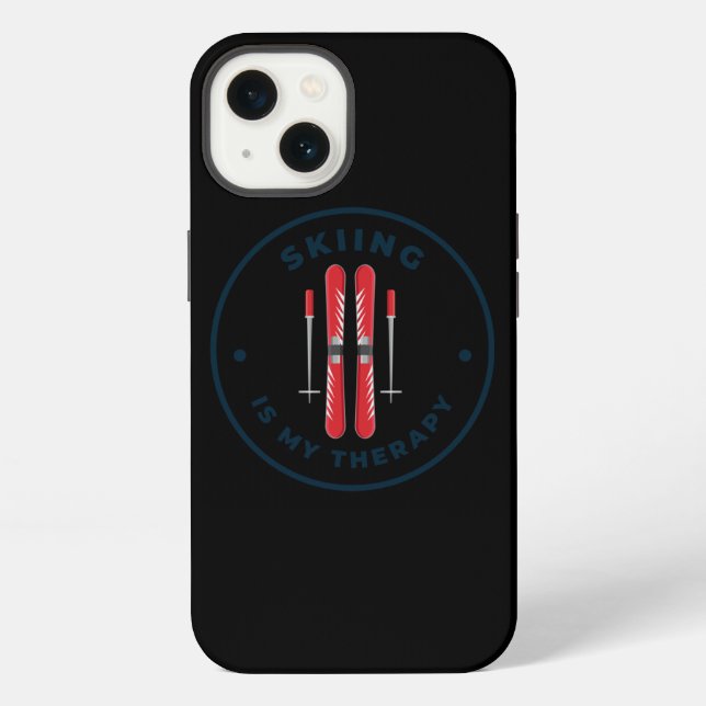 Skiing 73 Skiing Lover iPhone Case (Back)