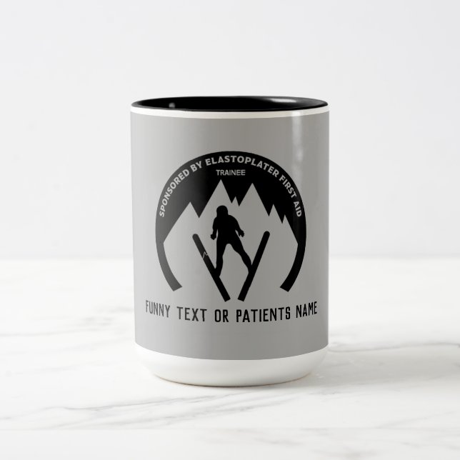 Skiing Accident Get Well Soon Large Coffee Mug (Center)
