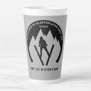 Skiing Accident Get Well Soon Latte Mug